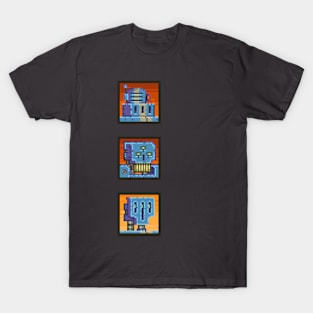 Mutant Gangland Robot Headshots T-Shirt